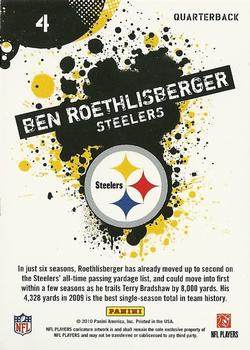 2010 Score - NFL Players #4 Ben Roethlisberger Back