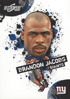 2010 Score - NFL Players #5 Brandon Jacobs Front
