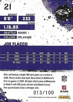 2010 Score - Red Zone #21 Joe Flacco  Back