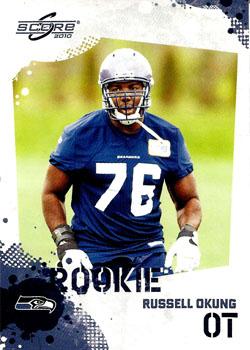 2010 Score - Red Zone #385 Russell Okung  Front