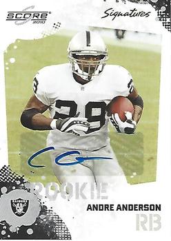 2010 Score - Signatures #302 Andre Anderson  Front