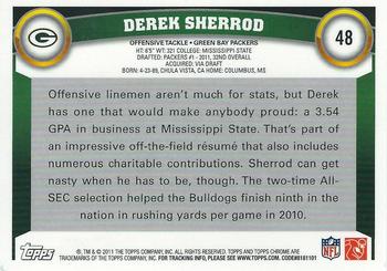 2011 Topps Chrome #48 Derek Sherrod Back