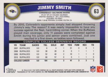 2011 Topps Chrome #63 Jimmy Smith Back