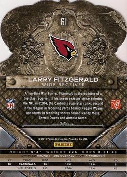 2011 Panini Crown Royale #51 Larry Fitzgerald Back
