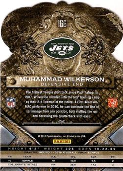 2011 Panini Crown Royale #165 Muhammad Wilkerson Back