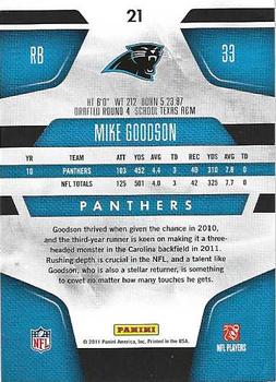 2011 Panini Certified #21 Mike Goodson Back