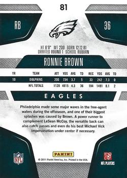 2011 Panini Certified #81 Ronnie Brown Back