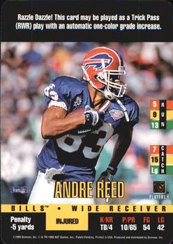 1995 Donruss Red Zone #NNO Andre Reed Front