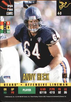 1995 Donruss Red Zone #NNO Andy Heck Front