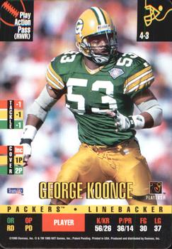 1995 Donruss Red Zone #NNO George Koonce Front