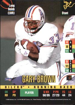 1995 Donruss Red Zone #NNO Gary Brown Front