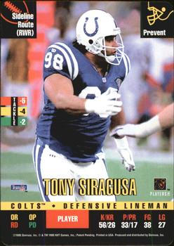 1995 Donruss Red Zone #NNO Tony Siragusa Front