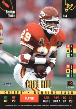 1995 Donruss Red Zone #NNO Greg Hill Front