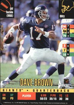 1995 Donruss Red Zone #NNO Dave Brown Front