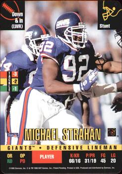 1995 Donruss Red Zone #NNO Michael Strahan Front
