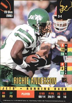 1995 Donruss Red Zone #NNO Richie Anderson Front