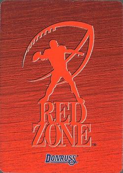 1995 Donruss Red Zone #NNO Yancey Thigpen Back