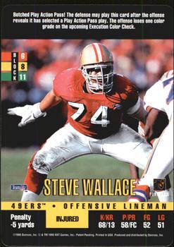 1995 Donruss Red Zone #NNO Steve Wallace Front