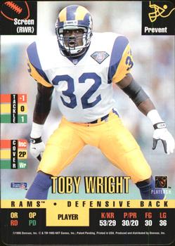 1995 Donruss Red Zone #NNO Toby Wright Front