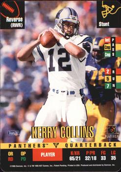 1995 Donruss Red Zone Update #NNO Kerry Collins Front