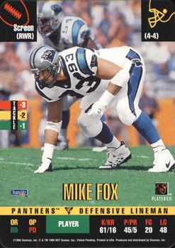 1995 Donruss Red Zone Update #NNO Mike Fox Front