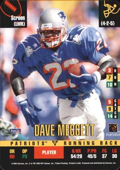 1995 Donruss Red Zone Update #NNO Dave Meggett Front