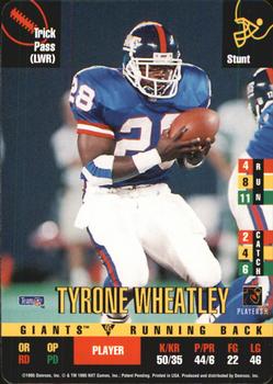 1995 Donruss Red Zone Update #NNO Tyrone Wheatley Front