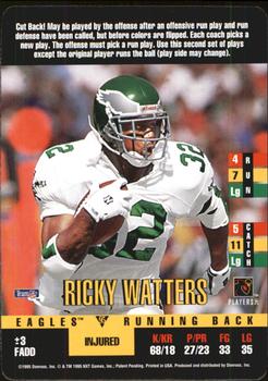 1995 Donruss Red Zone Update #NNO Ricky Watters Front