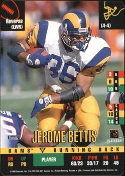 1995 Donruss Red Zone Update #NNO Jerome Bettis Front