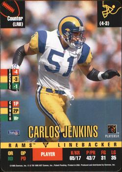 1995 Donruss Red Zone Update #NNO Carlos Jenkins Front
