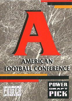 1993 Pro Set Power - Draft Picks #PDP29 AFC Logo Front