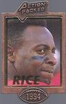 1994 Action Packed Badge of Honor Pins #NNO Jerry Rice Front