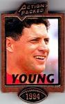 1994 Action Packed Badge of Honor Pins #NNO Steve Young Front