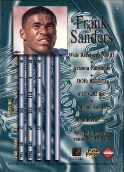 1997 Collector's Edge Masters - Retail #4 Frank Sanders Back