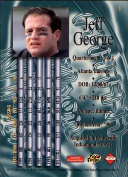 1997 Collector's Edge Masters - Retail #9 Jeff George Back