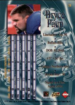 1997 Collector's Edge Masters - Retail #28 Bryce Paup Back