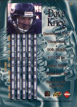 1997 Collector's Edge Masters - Retail #47 Dave Krieg Back
