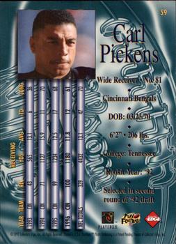 1997 Collector's Edge Masters - Retail #59 Carl Pickens Back
