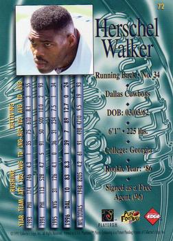 1997 Collector's Edge Masters - Retail #72 Herschel Walker Back