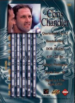 1997 Collector's Edge Masters - Retail #100 Chris Chandler Back