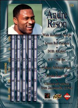 1997 Collector's Edge Masters - Retail #125 Andre Rison Back
