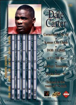 1997 Collector's Edge Masters - Retail #132 Dale Carter Back