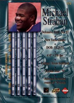 1997 Collector's Edge Masters - Retail #175 Michael Strahan Back