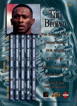 1997 Collector's Edge Masters - Retail #185 Tim Brown Back