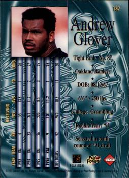 1997 Collector's Edge Masters - Retail #187 Andrew Glover Back
