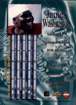 1997 Collector's Edge Masters - Retail #269 James Washington Back