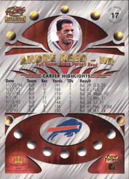 1997 Pacific Revolution - Copper #17 Andre Reed Back
