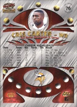 1997 Pacific Revolution - Copper #76 Cris Carter Back