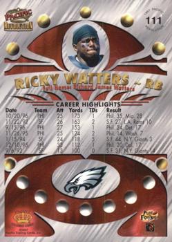 1997 Pacific Revolution - Copper #111 Ricky Watters Back