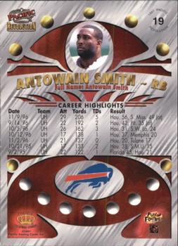 1997 Pacific Revolution - Red #19 Antowain Smith Back